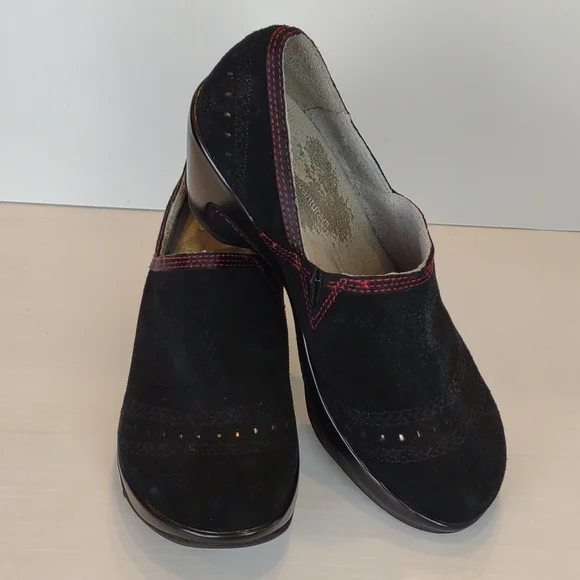 J-41 Black and Red Mules - Picture 2 of 16